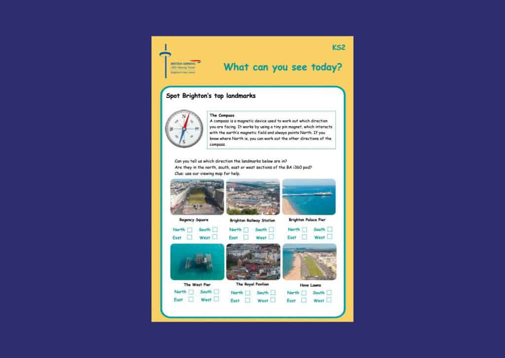 British Airways i360 Compass Directions Part 1 Teaching Resource Profile Image