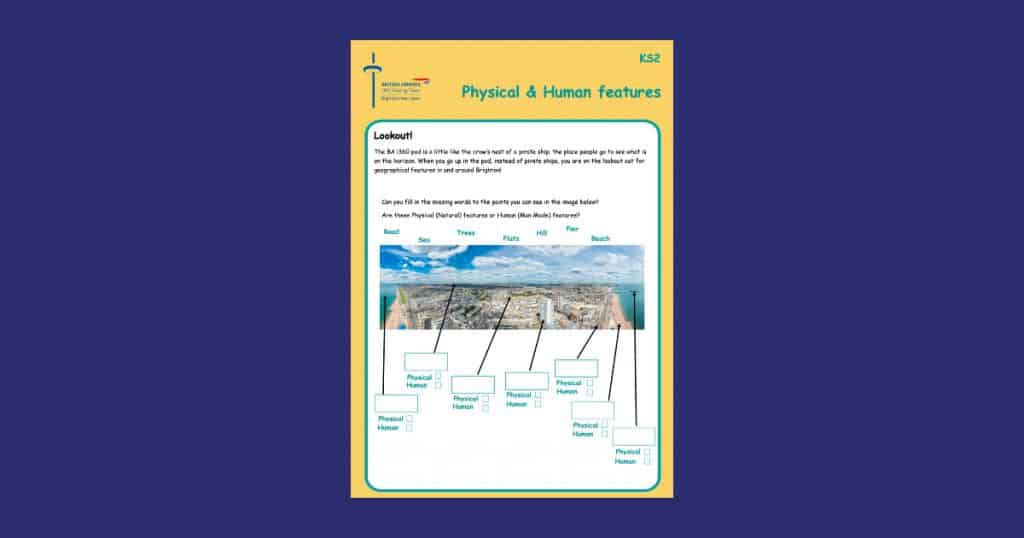 British Airways i360 Physical & Human Features Teaching Resource Profile Image