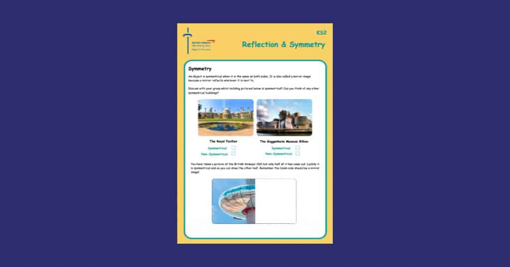 British Airways i360 Reflection & Symmetry Part 1 Teaching Resource Profile Image