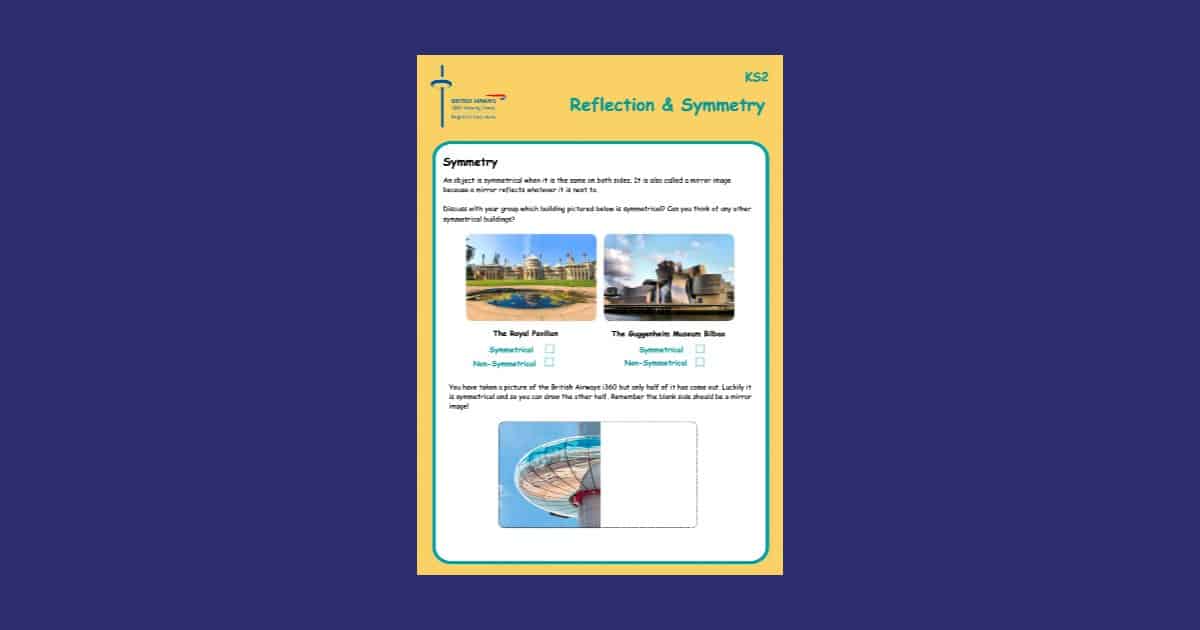 British Airways i360 Reflection & Symmetry Part 1 Teaching Resource Profile Image