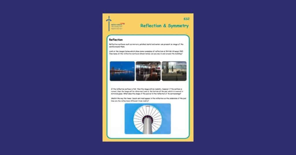 British Airways i360 Reflection & Symmetry Part 2 Teaching Resource Profile Image