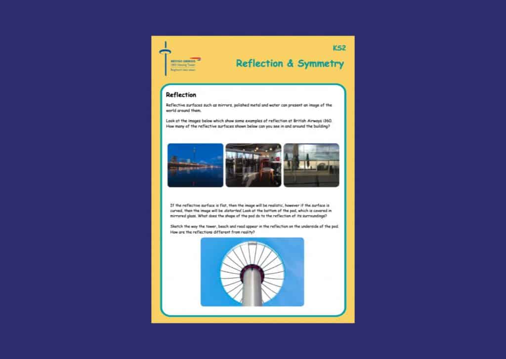 British Airways i360 Reflection & Symmetry Part 2 Teaching Resource Profile Image