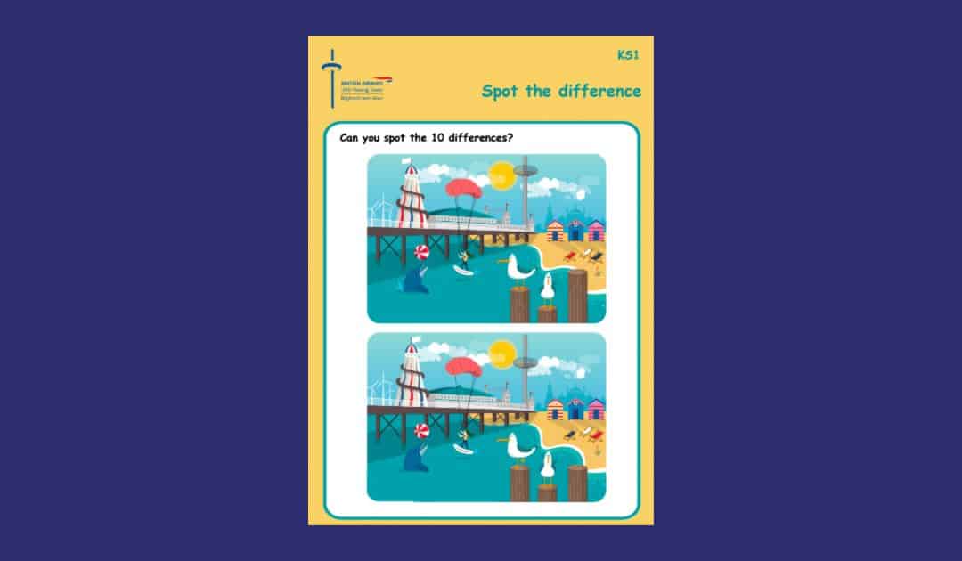 British Airways i360 Spot the Difference Worksheet