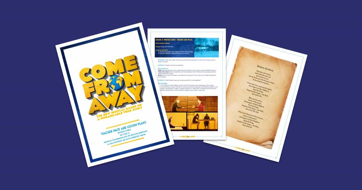 Come From Away Religious Studies Education Pack Teaching Resource Profile Image