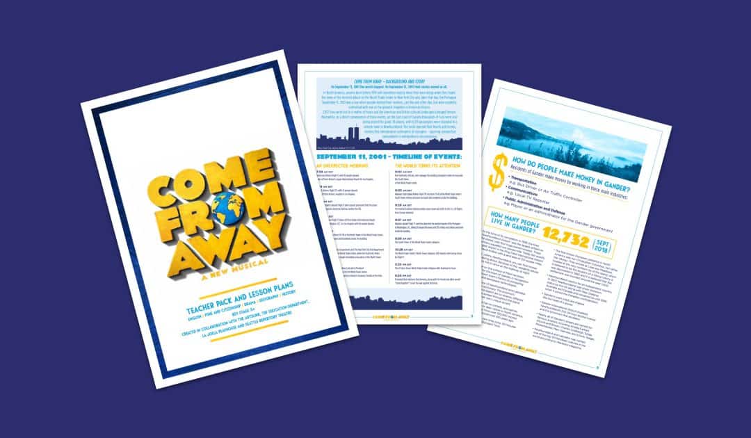 Come From Away Teacher Pack & Lesson Guide