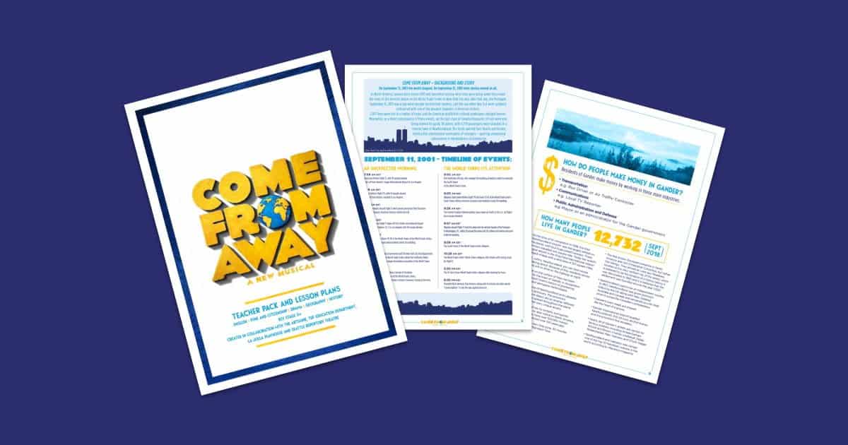 Come From Away Teacher Pack & Lesson Guide Teaching Resource Profile Image