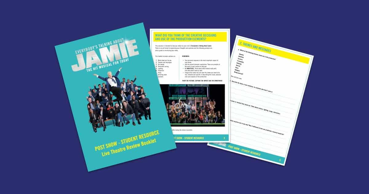 Free Everybodys Talking About Jamie Live Theatre Review Pack