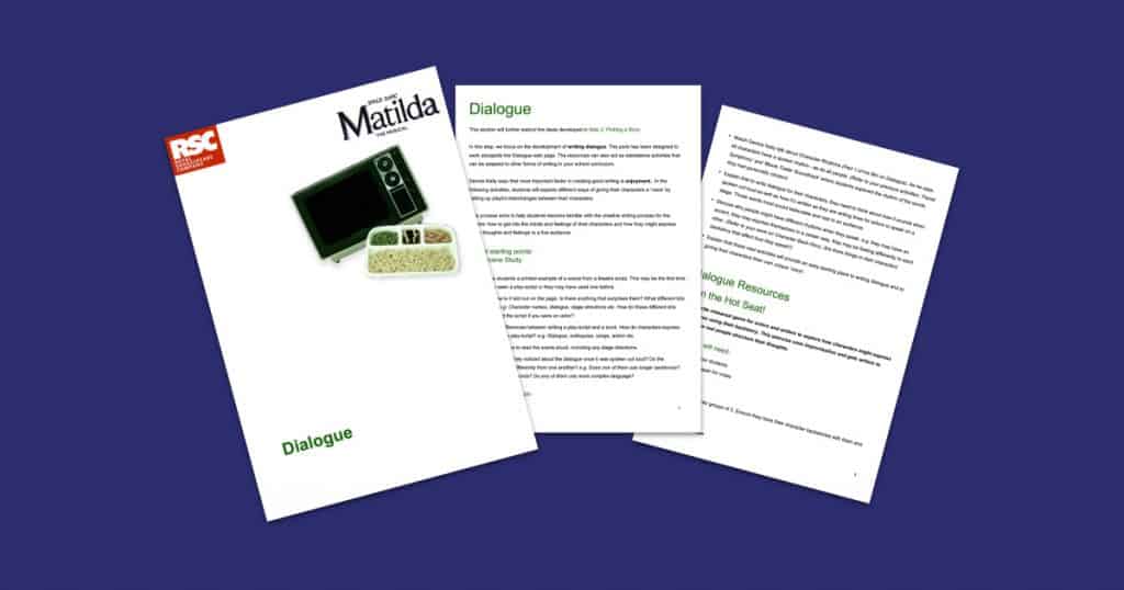Matilda The Musical Dialogue Teaching Resource Profile Image