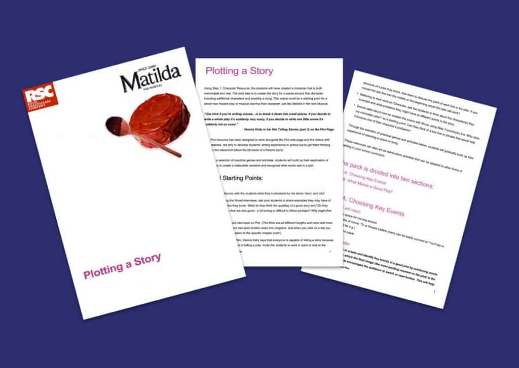 Matilda The Musical Plotting a Story Teaching Resource Profile Image
