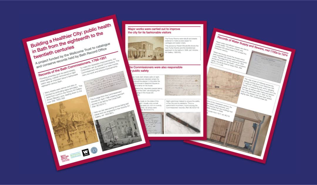 Bath Record Office’s Building a Healthier City Online Exhibition