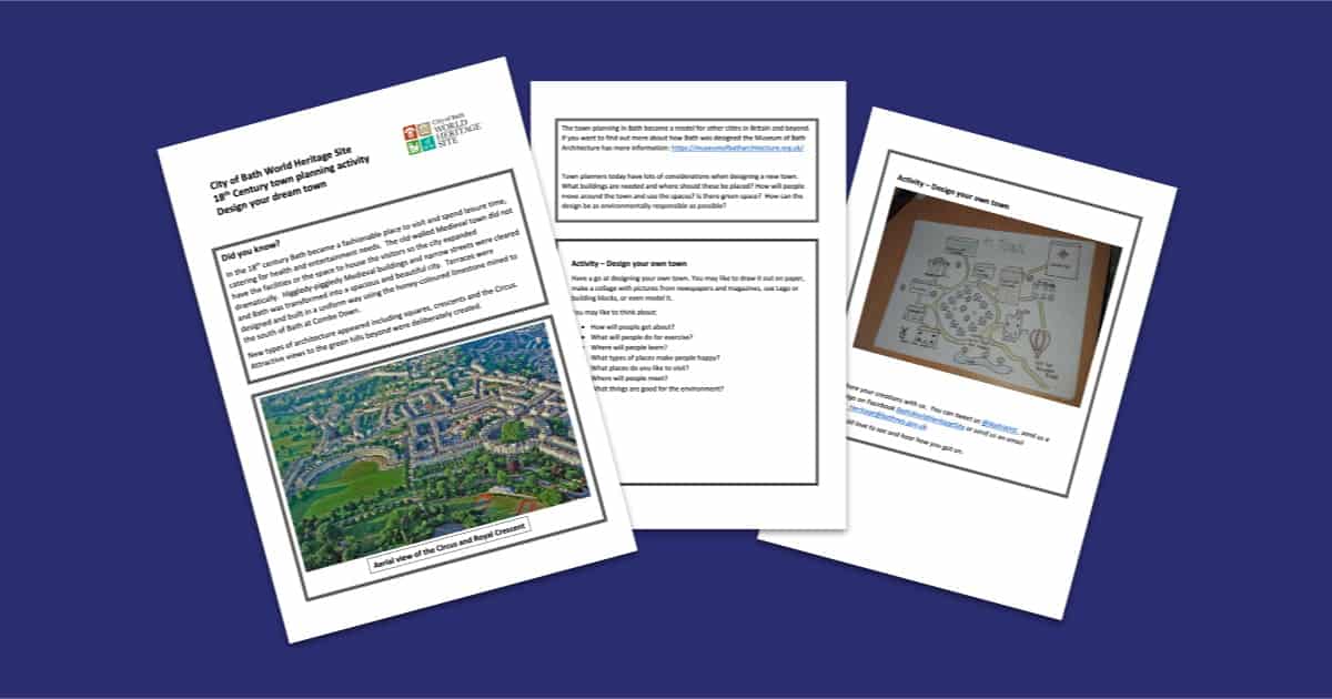 Bath World Heritage Site 18th Century Town Planning Resource
