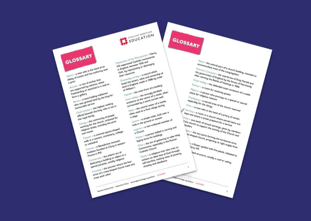 Castle Acre Priory Glossary Resource