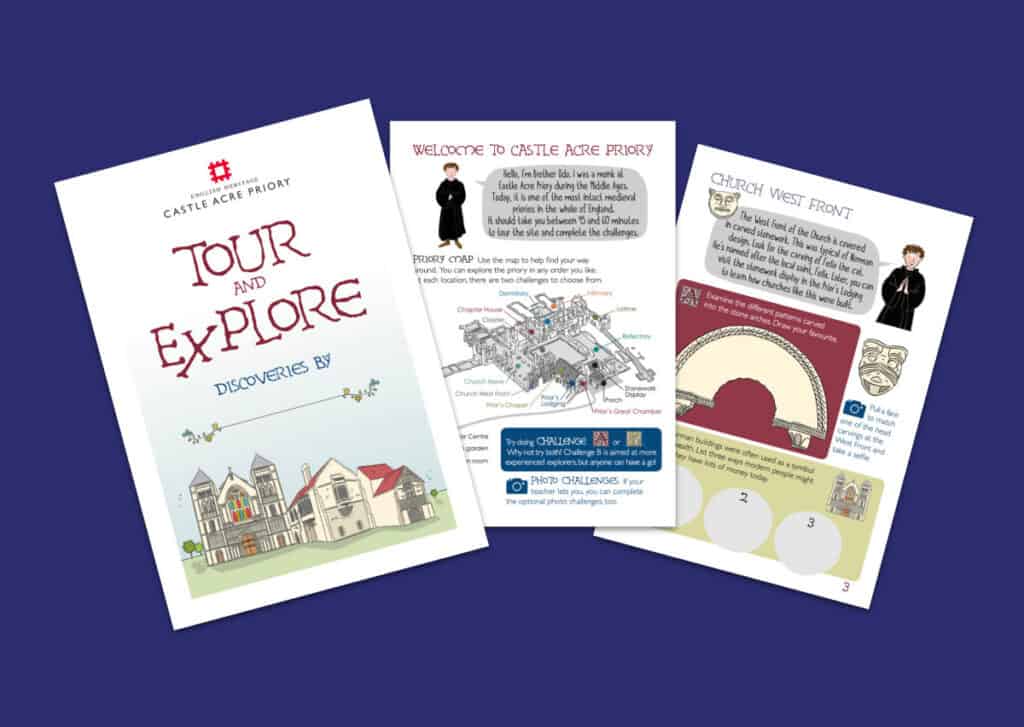 Castle Acre Priory Tour and Explore Student Booklet Resource