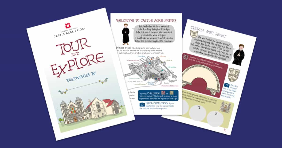 Castle Acre Priory Tour and Explore Student Booklet Resource
