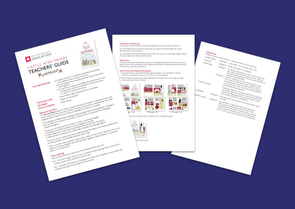 Castle Acre Priory Tour and Explore Teachers’ Guide Resource