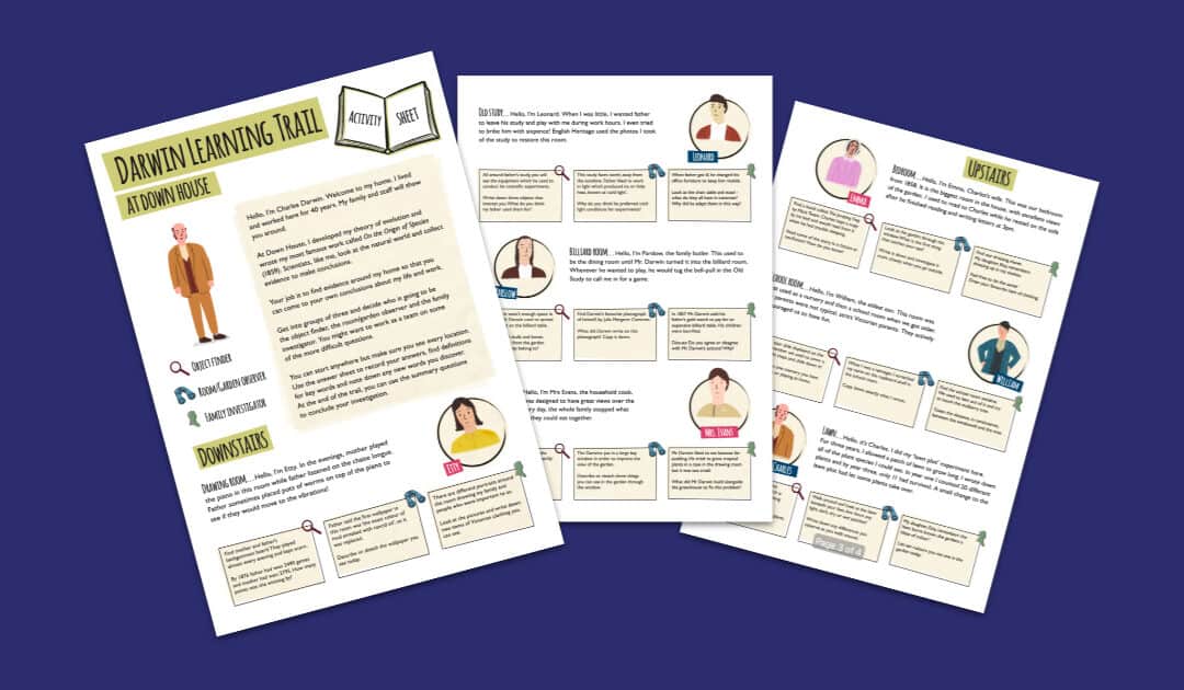 Darwin Learning Trail Activity Sheets