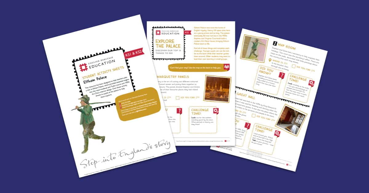 Eltham Palace Student Activity Sheets Resource