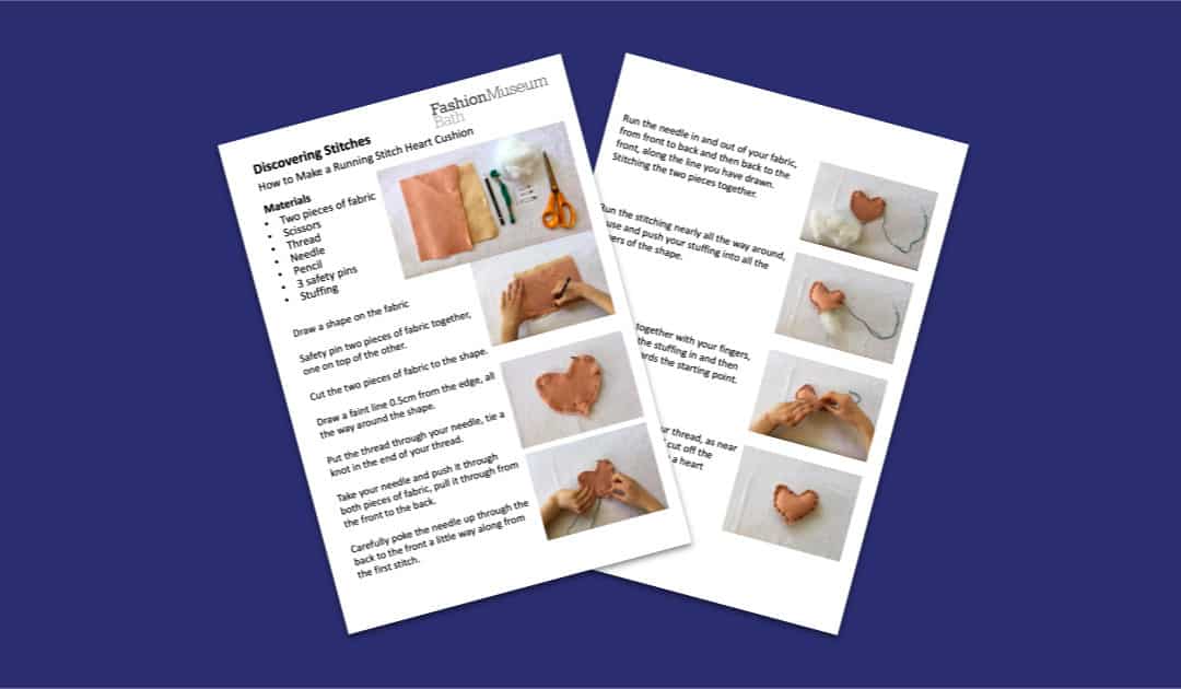 Fashion Museum Bath Knitting and Stitching Worksheet