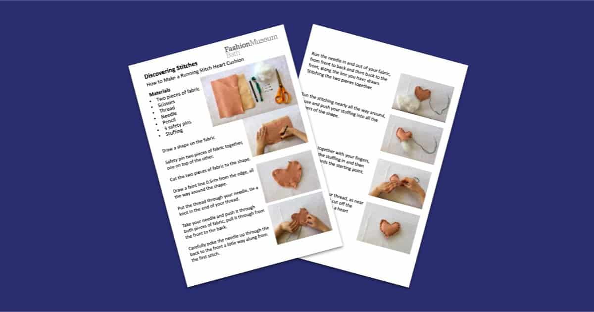 Fashion Museum Bath Knitting and Stitching Teaching Resources