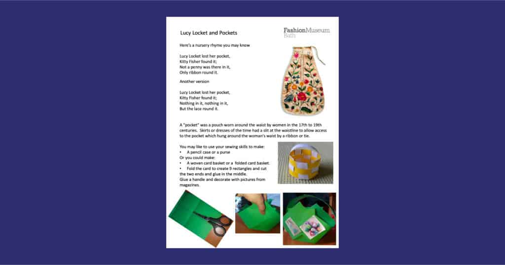 Fashion Museum Bath Lucy Locket and Pockets Resource
