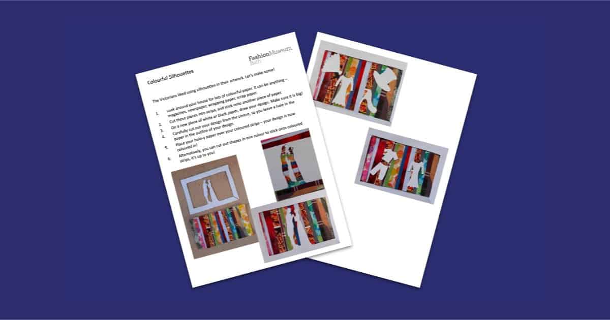 Fashion Museum Bath’s Colouring Silhouettes Resource