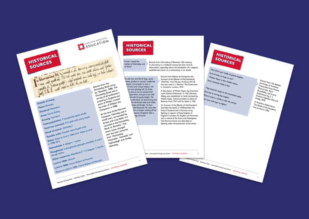 Helmsley Castle Historical Sources Resource