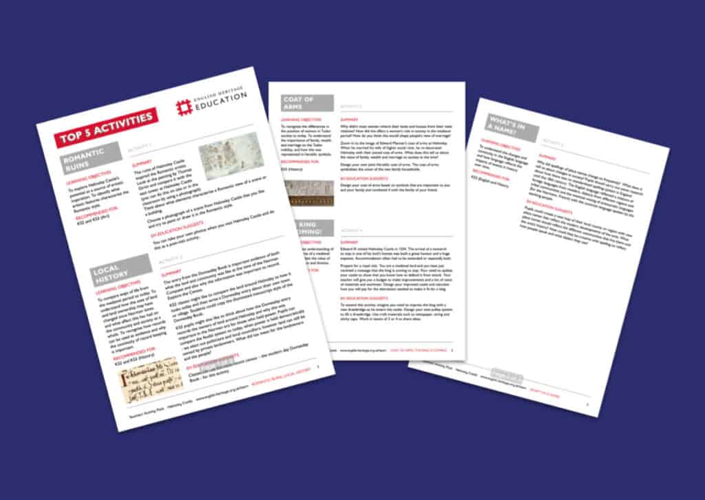 Helmsley Castle Top 5 Activities Resource