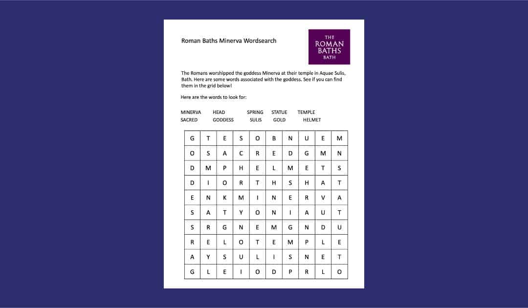 The Roman Baths’ Minerva Word Search