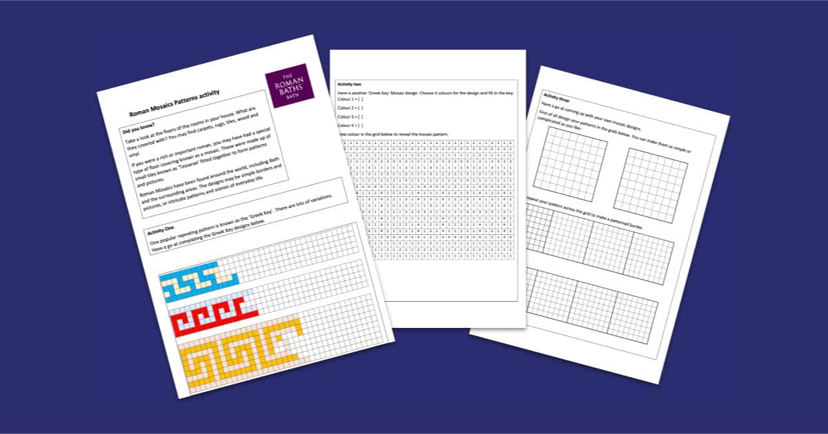 The Roman Baths’ Roman Mosiac Patterns Resource