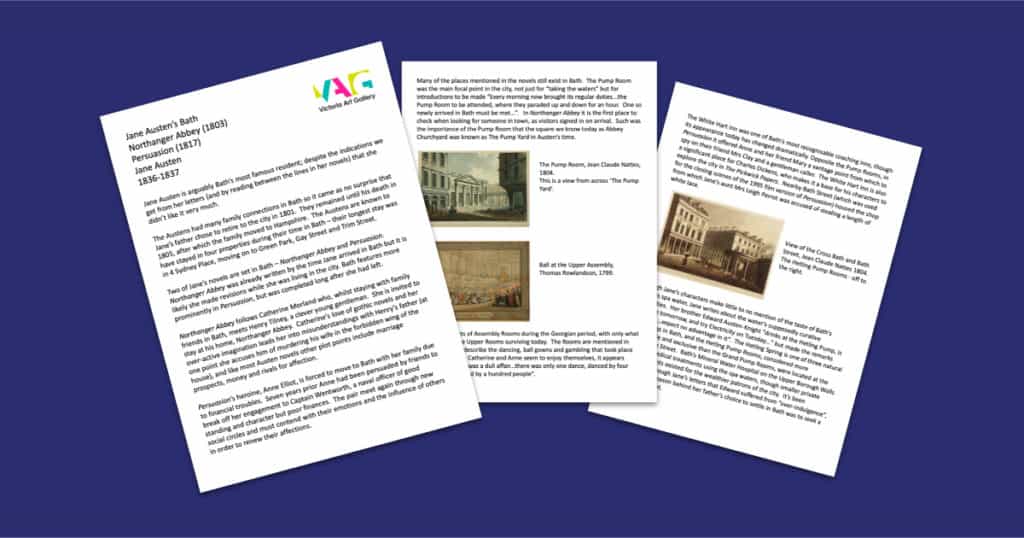 Victoria Art Gallery’s Jane Austen’s Bath Resource
