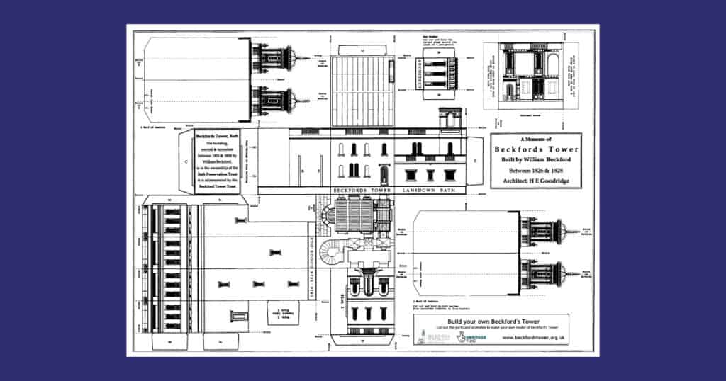 Beckford’s Tower’s Cut out and build Beckford’s Tower Resource