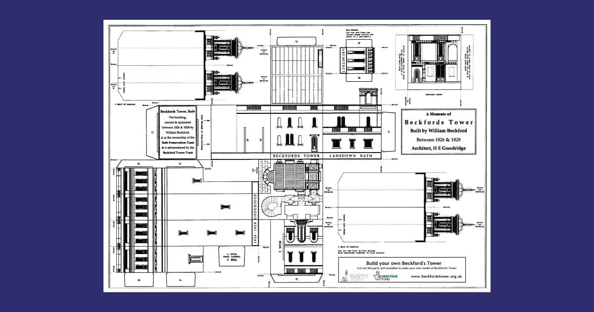 Beckford’s Tower’s Cut out and build Beckford’s Tower Resource