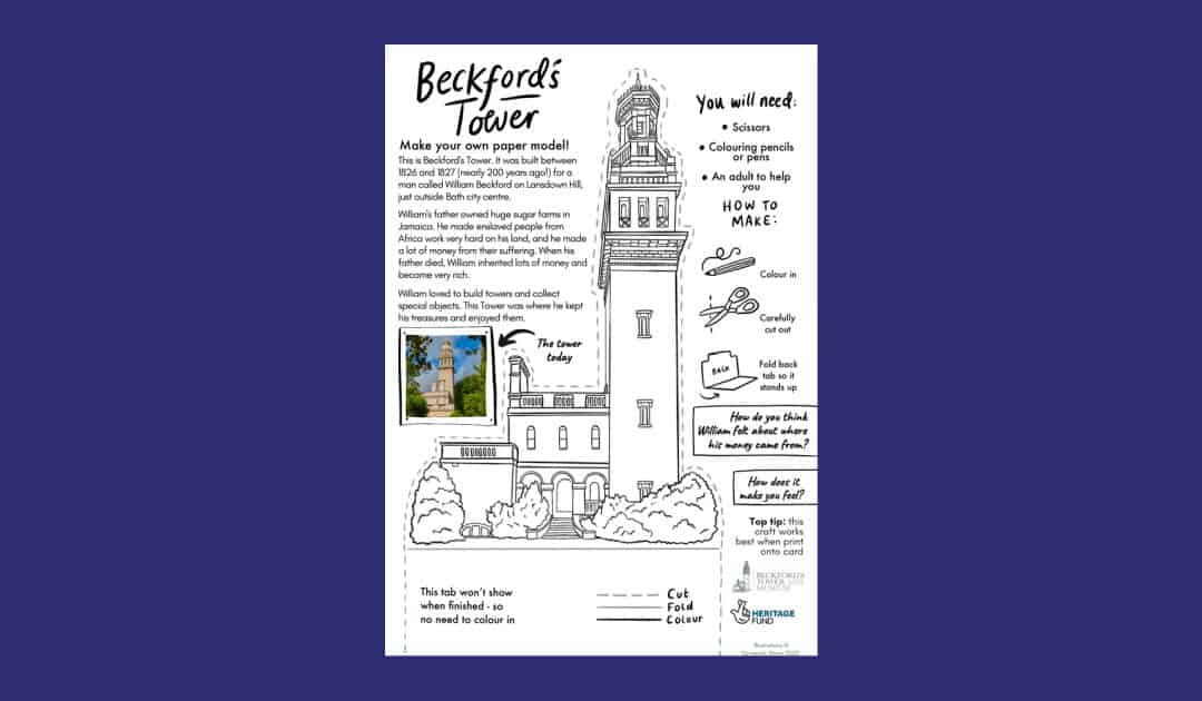 Beckford’s Tower’s Easy Tower Papercraft