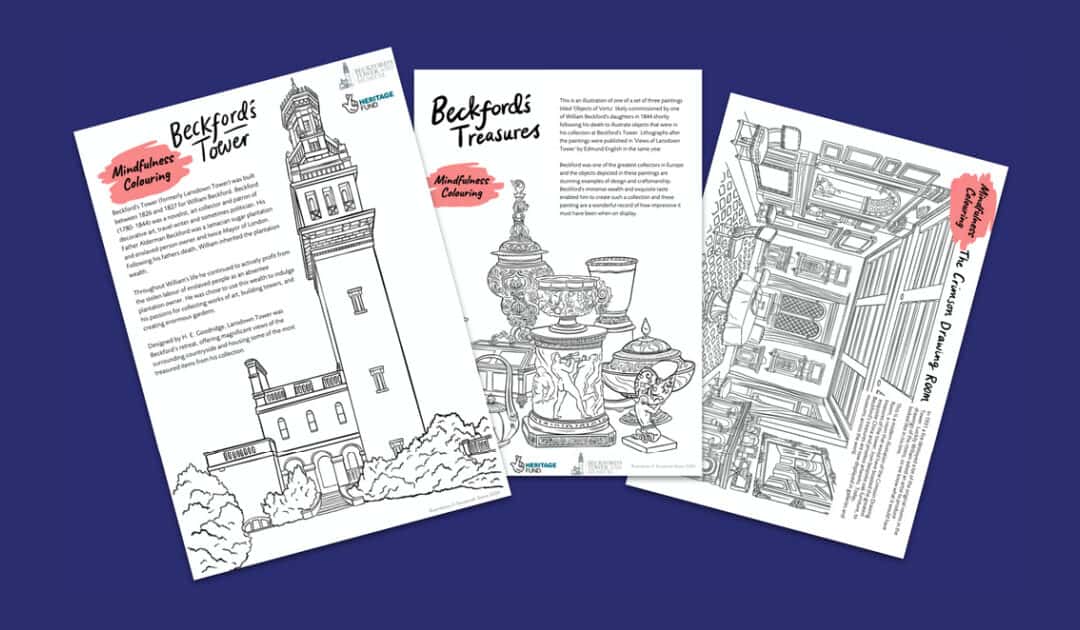 Beckford’s Tower’s Mindfulness Colouring Sheets