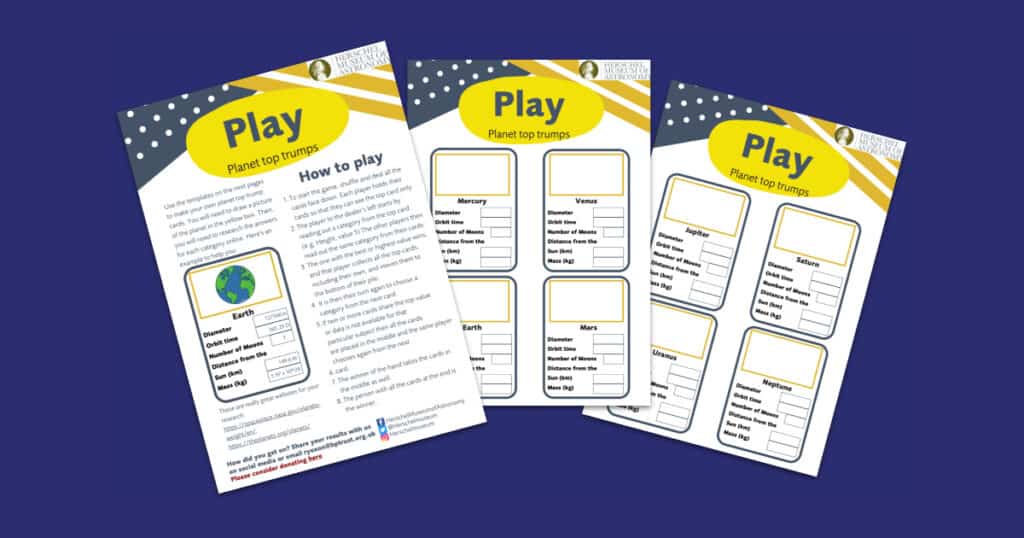 Herschel Museum of Astronomy’s Planet Top Trumps Resource