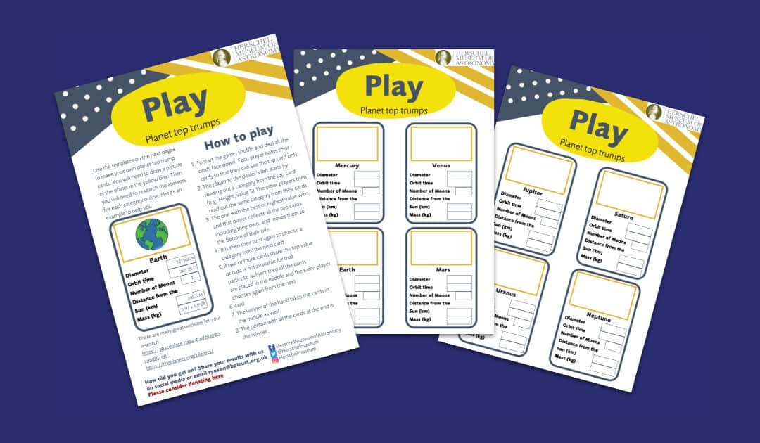 Herschel Museum of Astronomy’s Planet Top Trumps