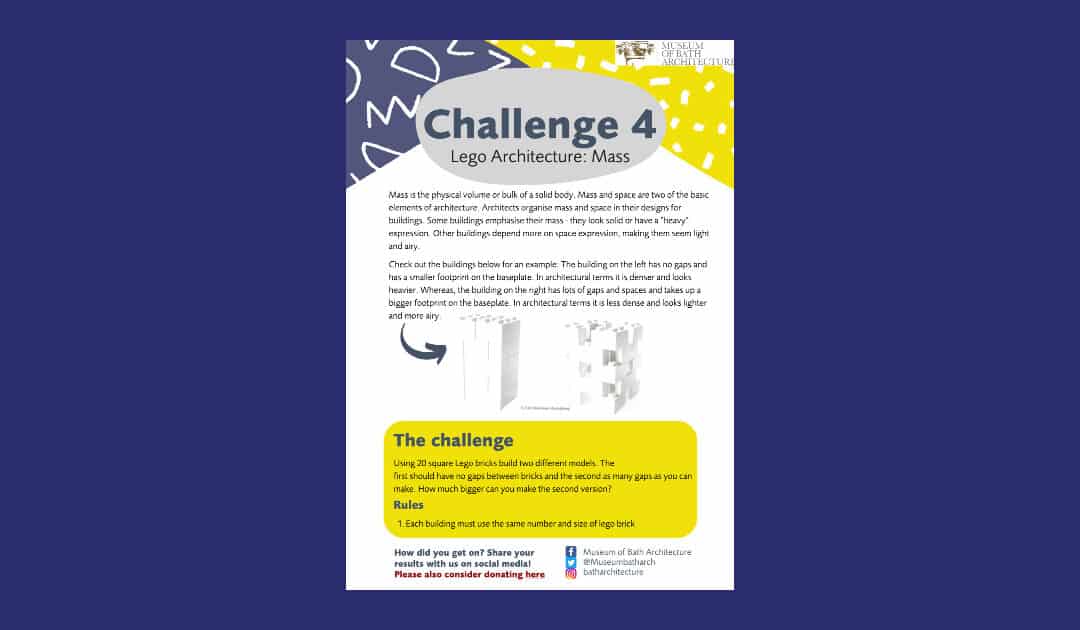 Museum of Bath Architecture’s LEGO Architecture Challenge 4: Mass