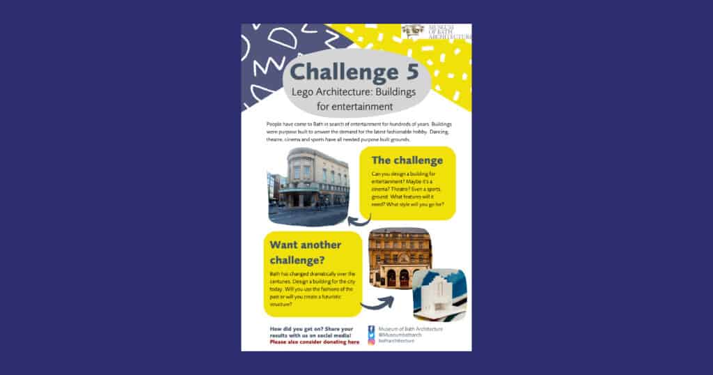 Museum of Bath Architecture’s LEGO Achitecture Challenge 5 Buildings for Entertainment Resource