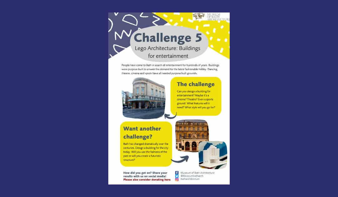 Museum of Bath Architecture’s LEGO Architecture Challenge 5: Buildings for Entertainment