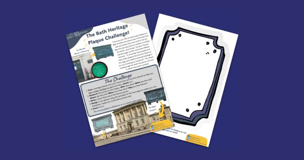 Museum of Bath Architecture’s The Bath Heritage Plaque Challenge Resource