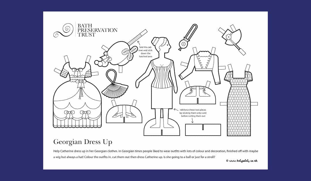 No.1 Royal Crescent Georgian Paper’s Dress-Up Dolls