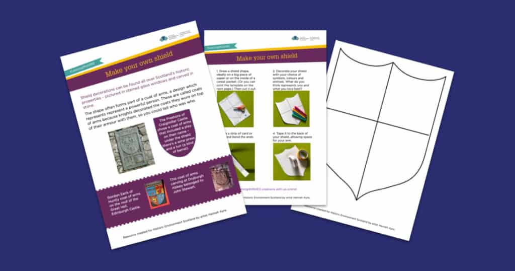 Historic Environment Scotland’s Make Your Own Heraldic Shield Resource
