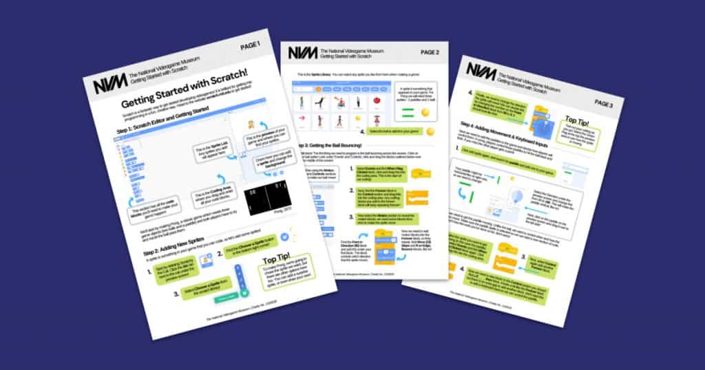 National Videogame Museums Getting Started with Scratch Worksheet Social Image