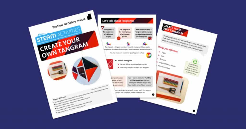 The New Art Gallery Walsalls Create Your Own Tangram Social Image