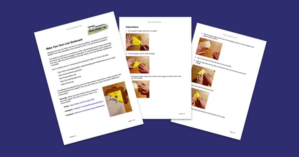 David Livingstone Birthplaces Origami Lion Resource Social