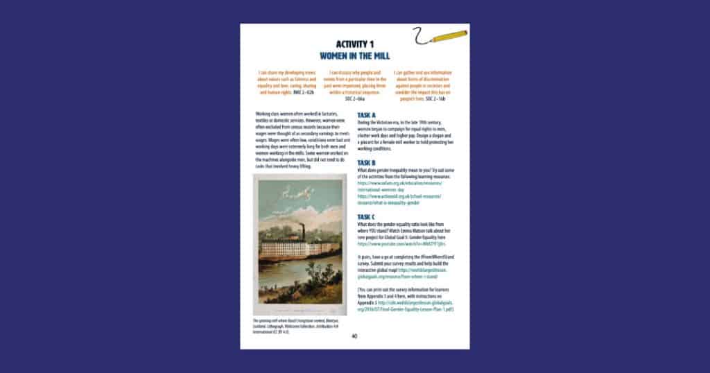 David Livingstone Birthplaces Women in the Mill Resource Social