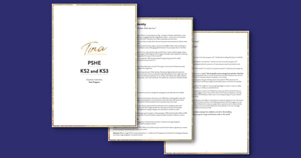 TINA The Tina Turner Musicals KS2 KS3 PSHE Education Pack Social Image