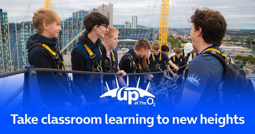 Up at The O2 Up at The O2 The School Trip Social Image Jan 26