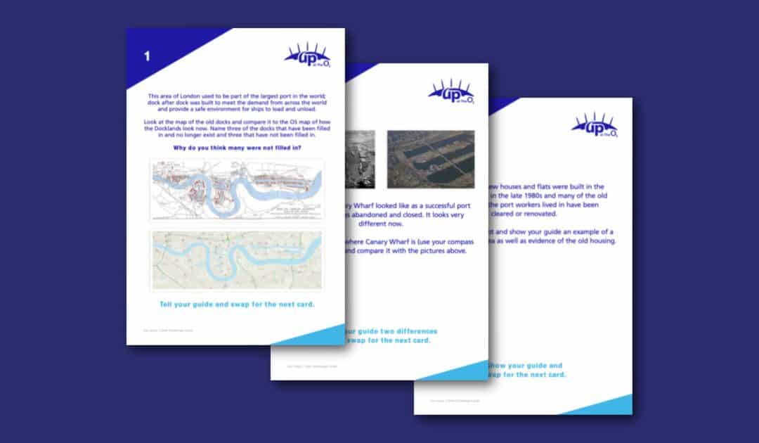 Up at The O2’s KS2 Geography Challenge Cards
