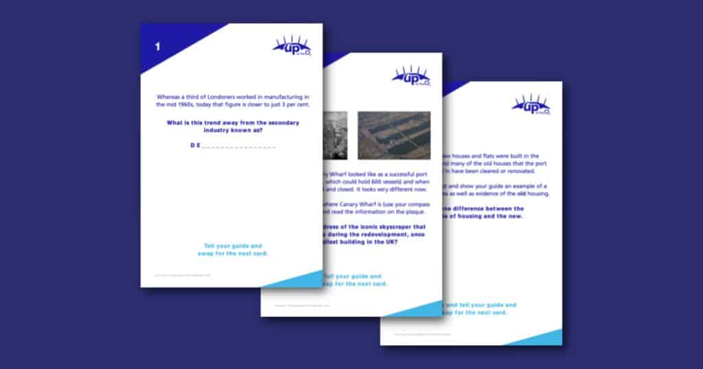 Up at The O2s KS3 Geography Challenge Cards Social Image